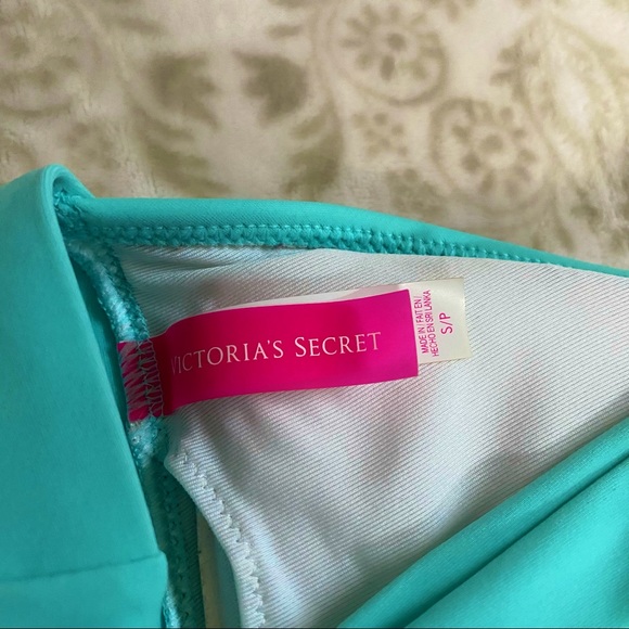 Victoria's Secret teal triangle bikini top S - Picture 3 of 3